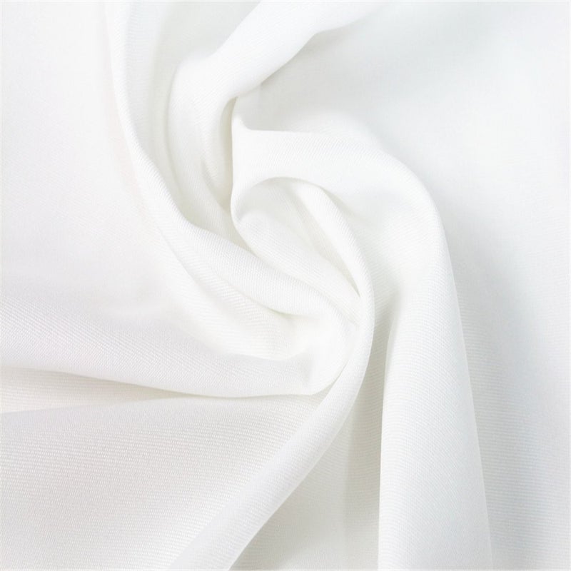 EurCross Extra Wide Fabric Shower Curtain Liner 96W x 72L, Waterproof Medium Weight White Cloth Shower Curtain for Bathroom, Weighted Bottom Machine Washable - Image 5